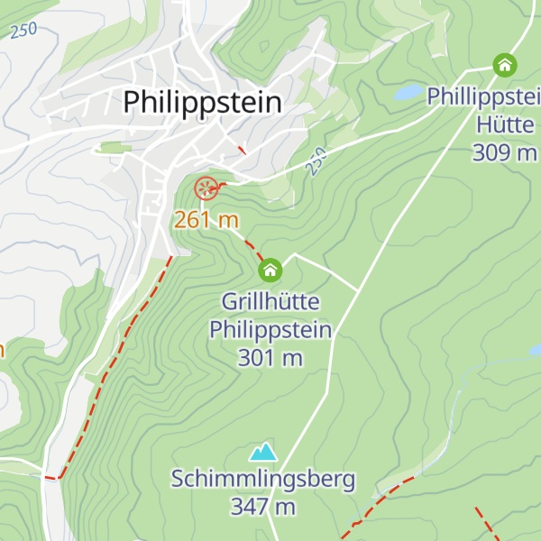 Map of Grillhütte Philippstein
