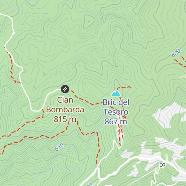 Map of Rocca del Vento