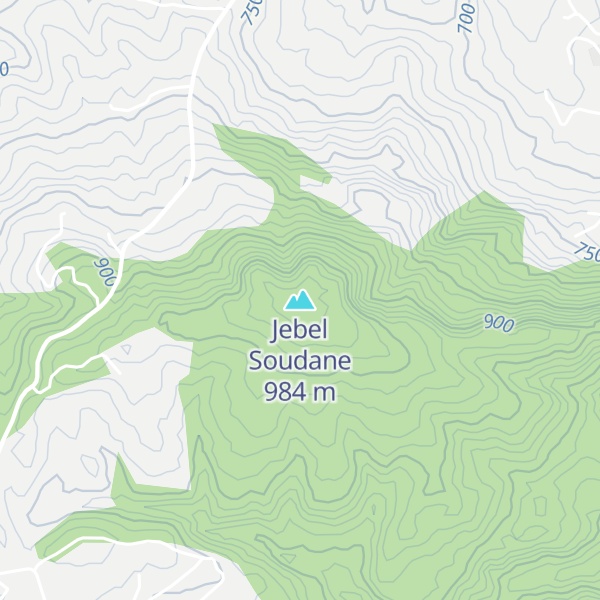 Map of Jebel Soudane