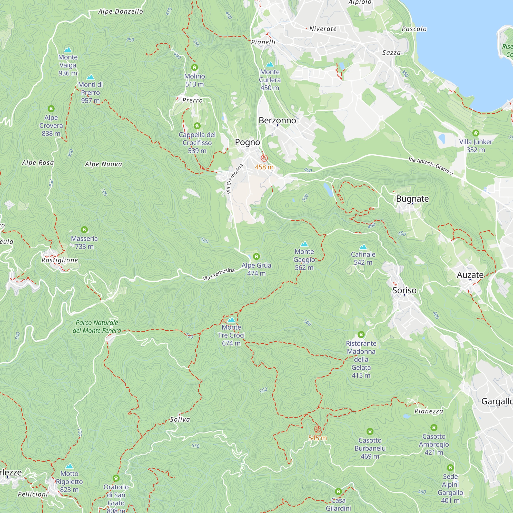 Alpe Grüa map