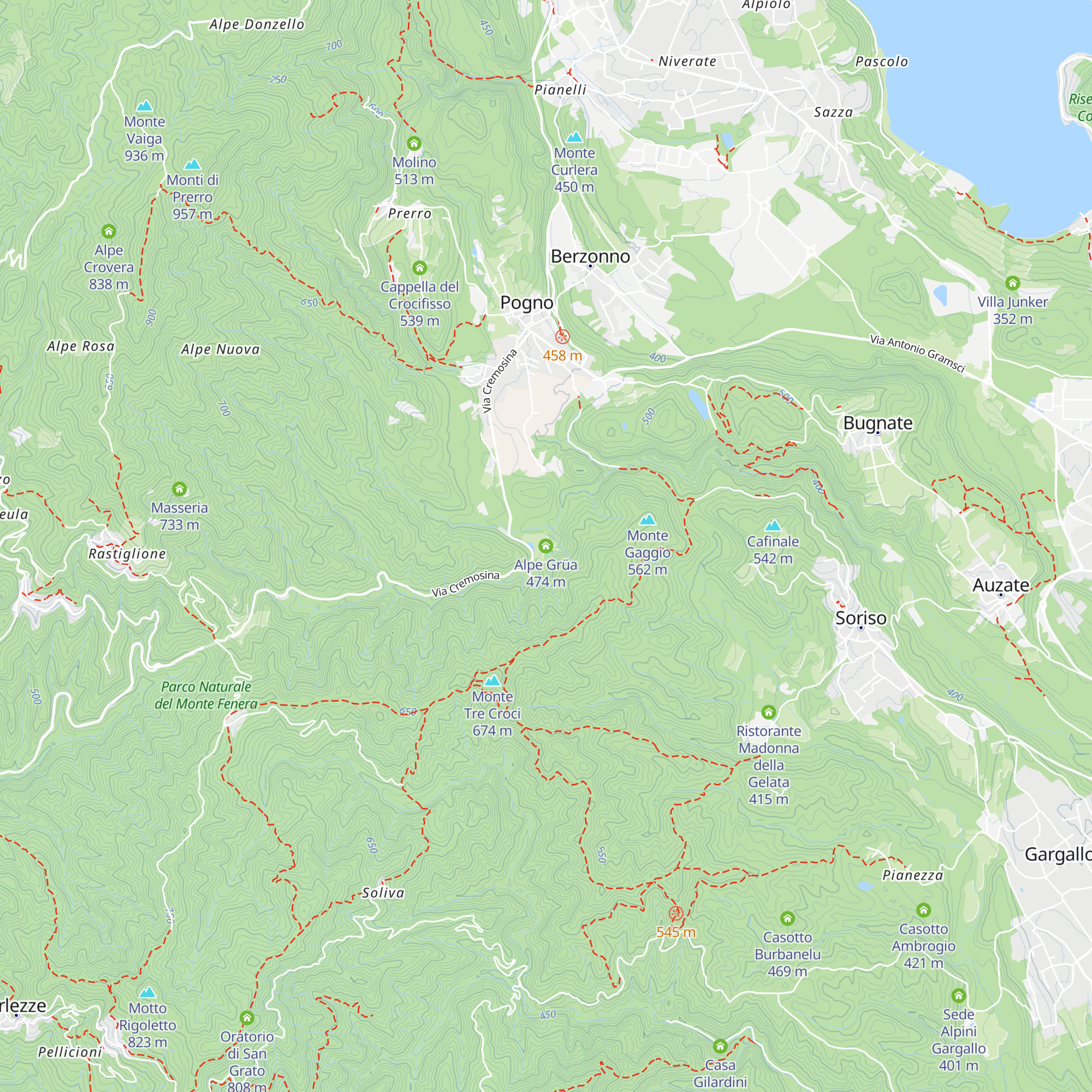 Alpe Grüa map