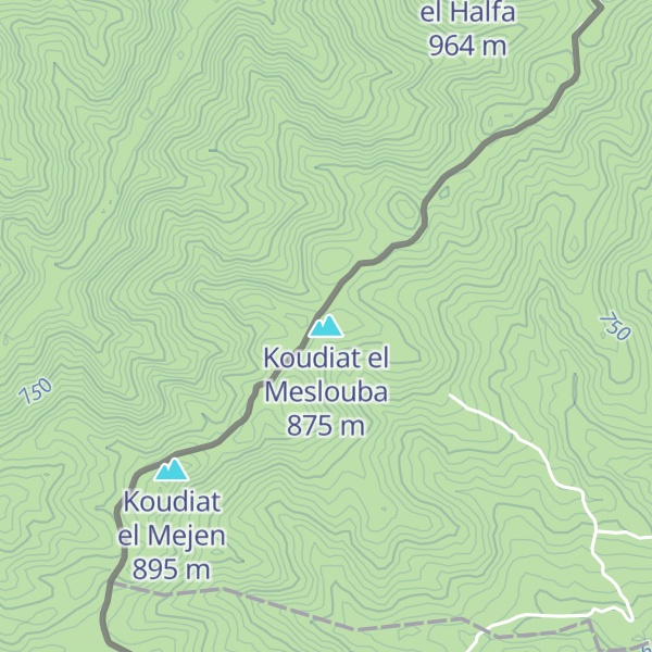 Map of Koudiat el Meslouba