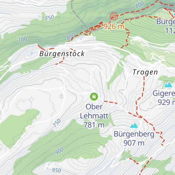 Map of Unter Lehmatt