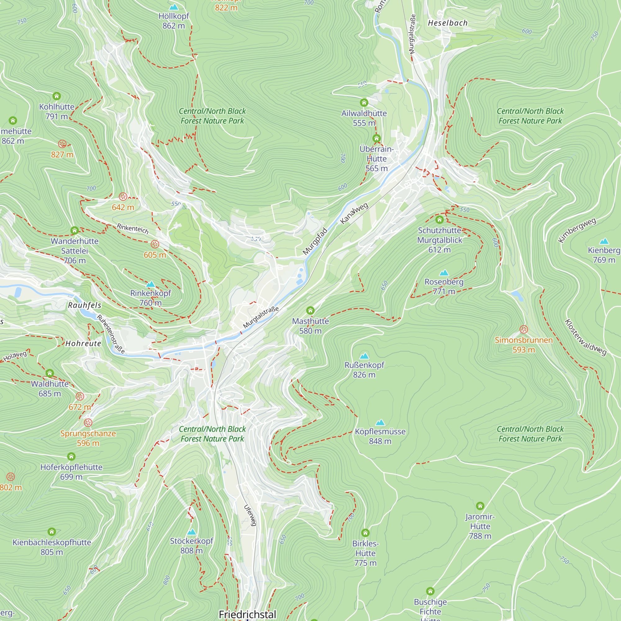 Masthütte map