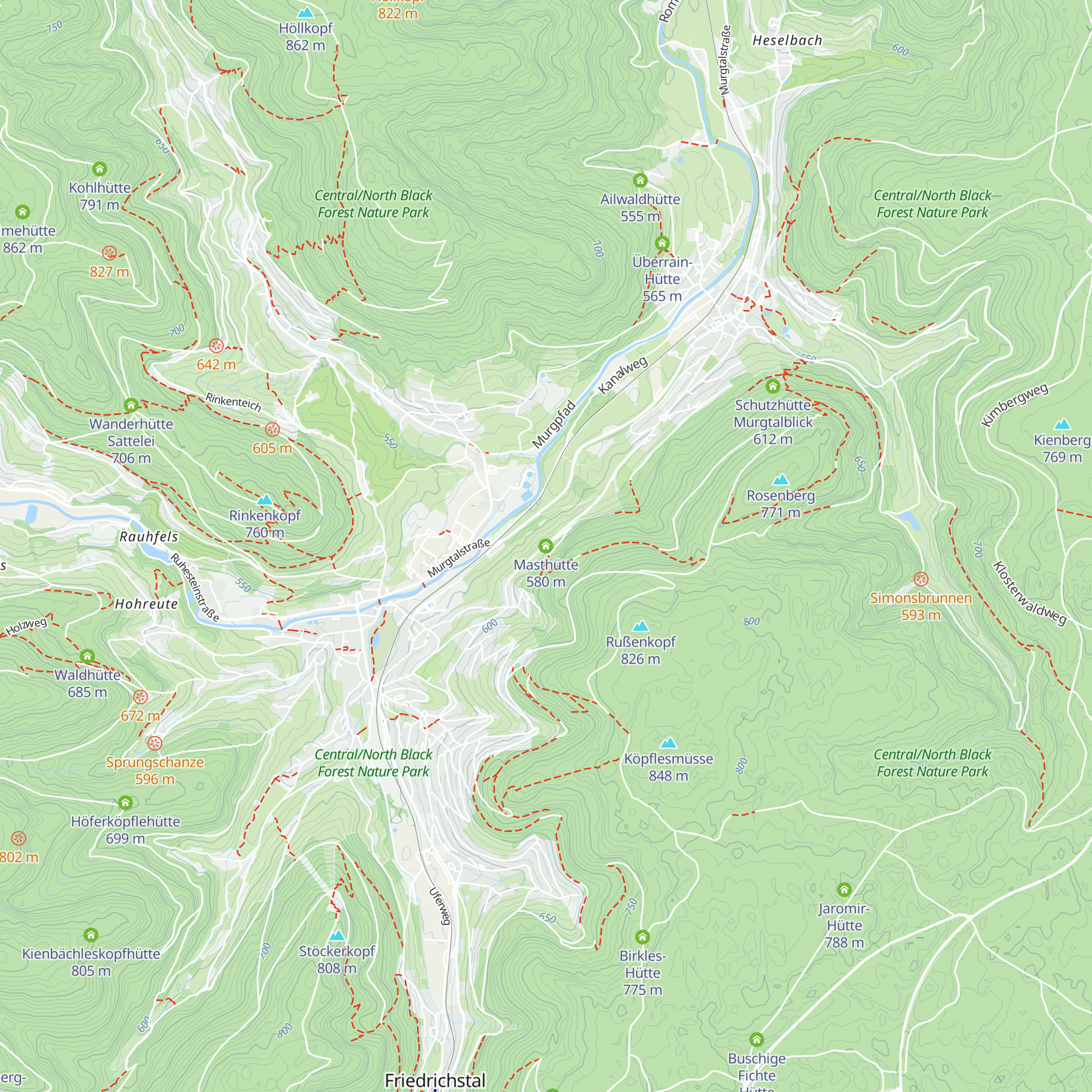 Masthütte map