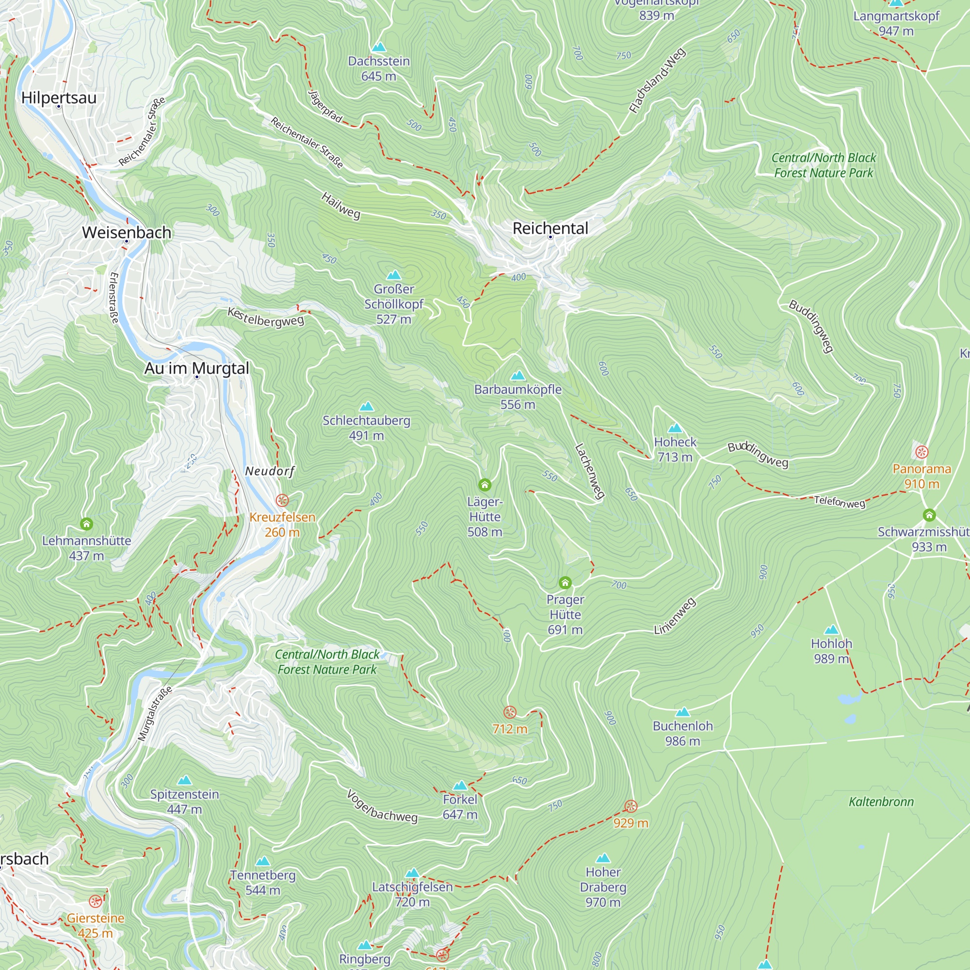 Läger-Hütte map