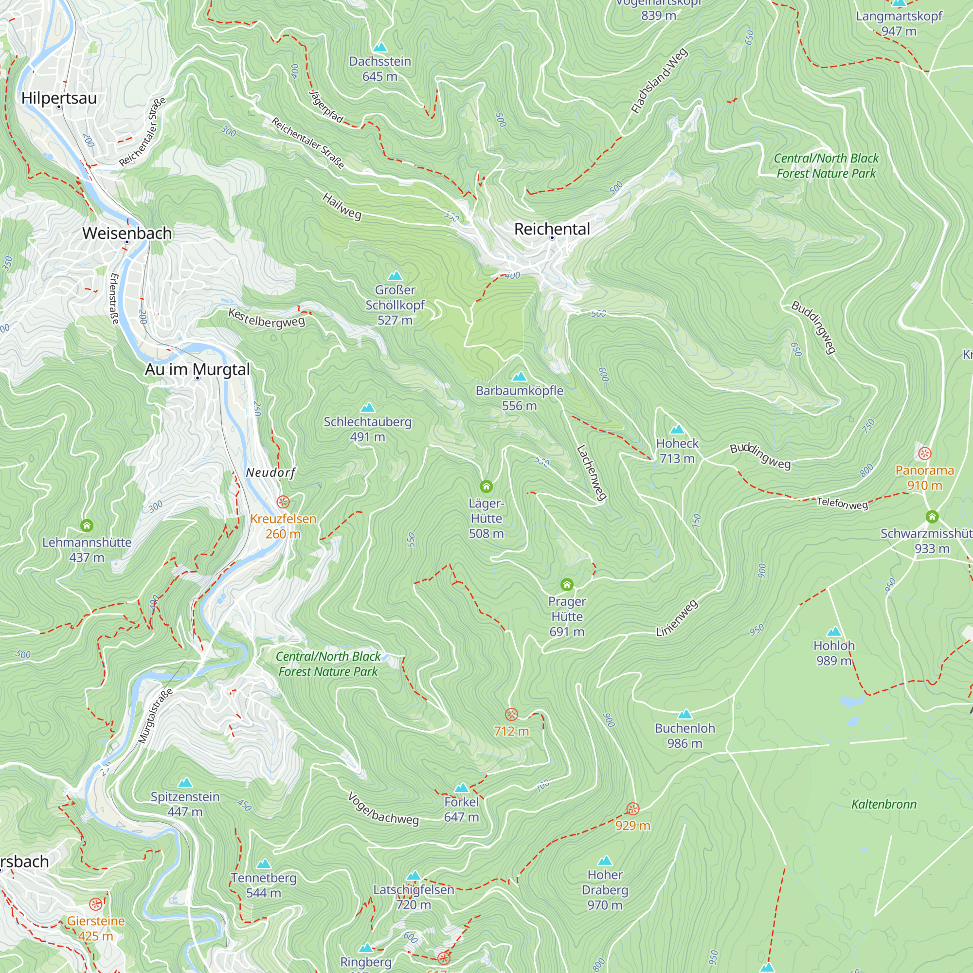 Läger-Hütte map