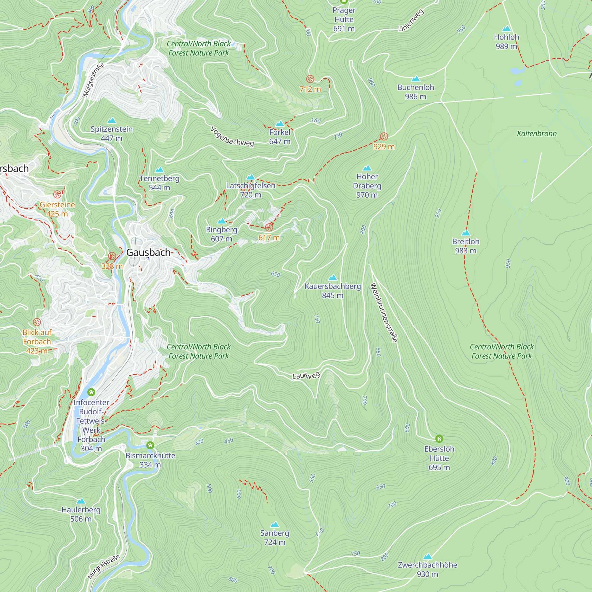 Brennwald-Hütte map