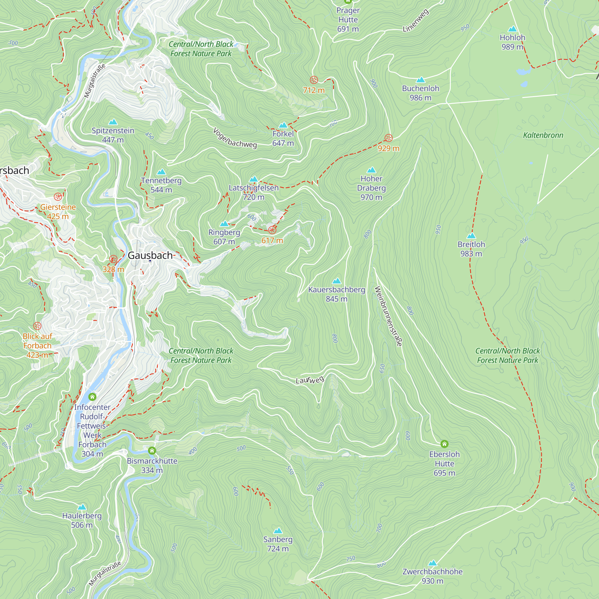 Brennwald-Hütte map