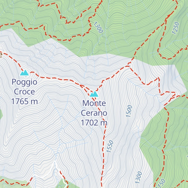 Map of Monte Cerano