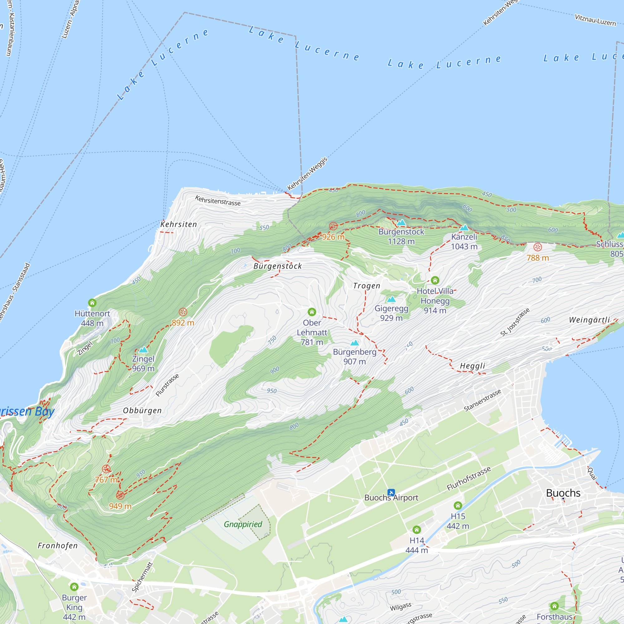 Ober Lehmatt map