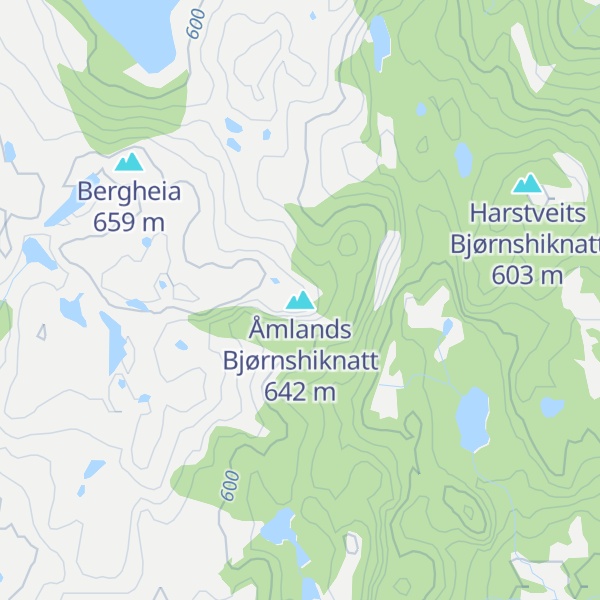 Map of Åmlands Bjørnshiknatt