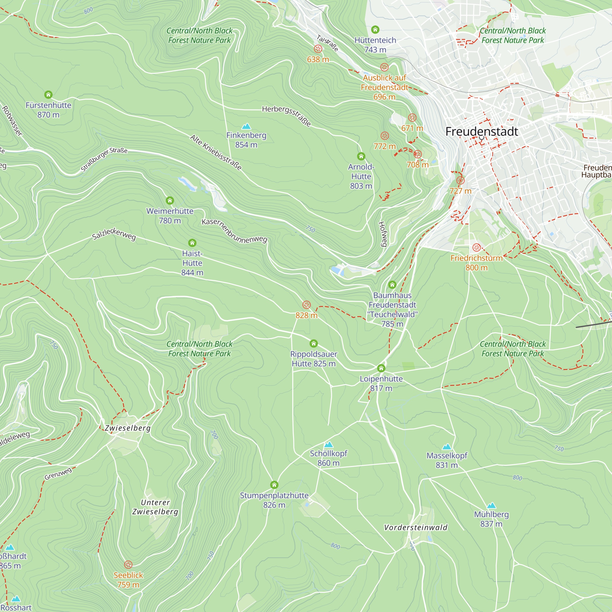 Forstmeister Preu-Hütte map