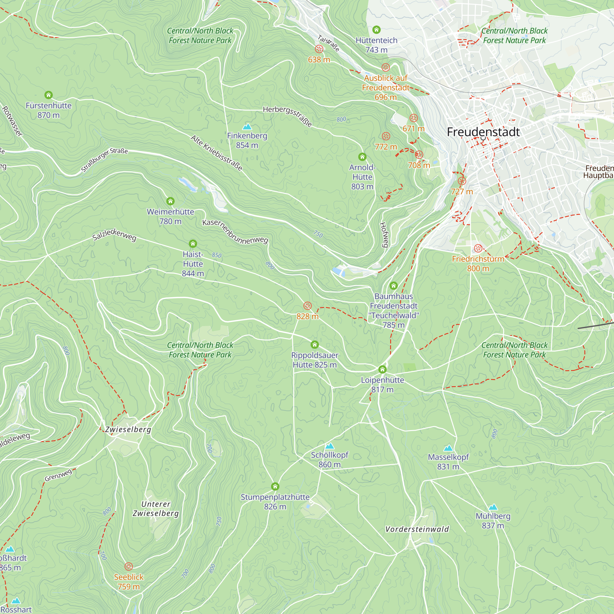 Forstmeister Preu-Hütte map