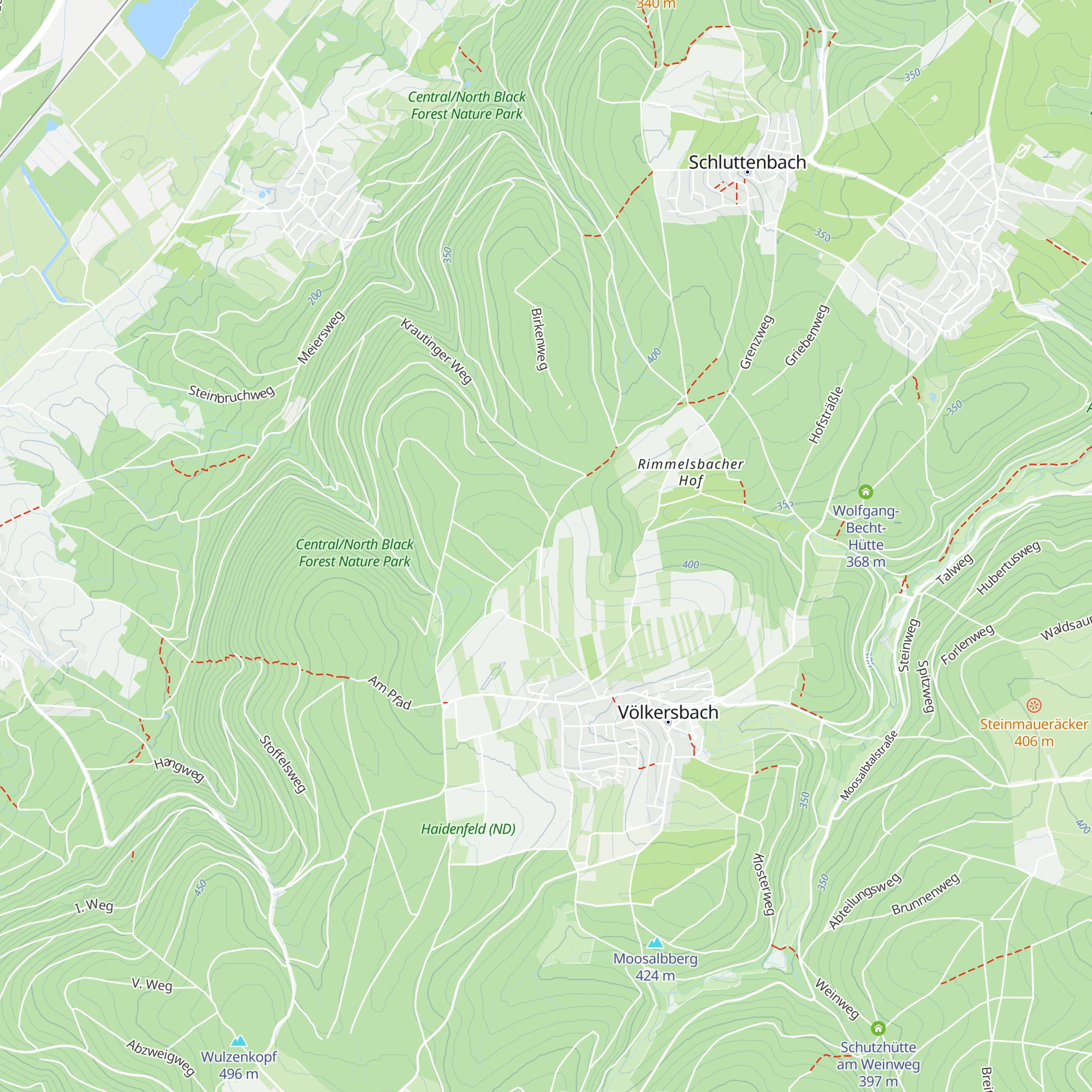 Schutzhütte Mahlbergblick map