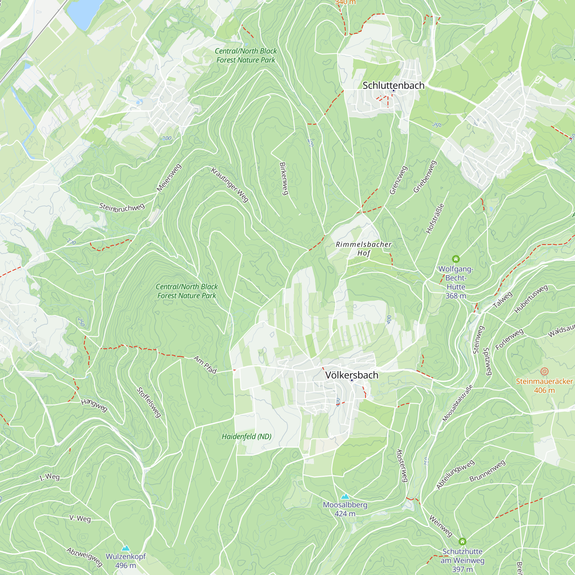 Schutzhütte Mahlbergblick map