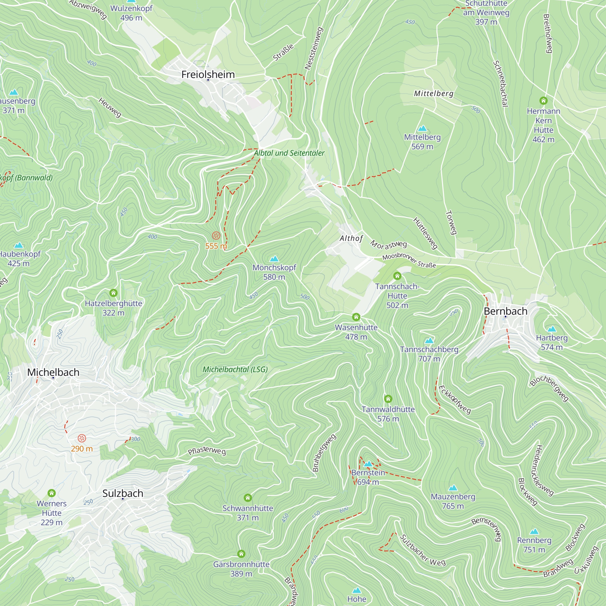 Klingelhütte map