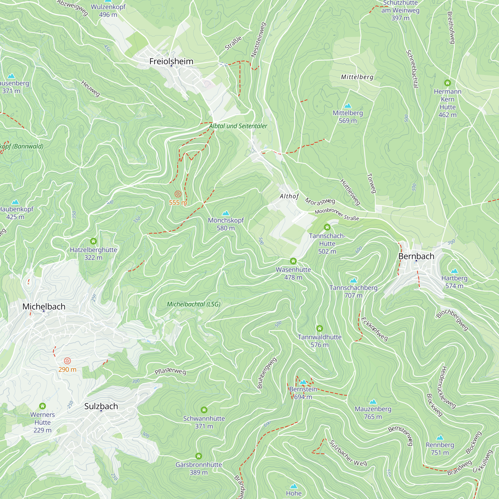 Klingelhütte map