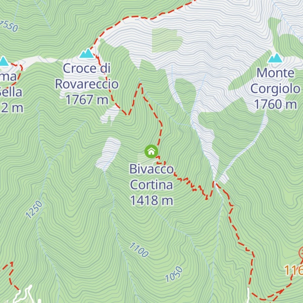 Map of Bivacco Cortina