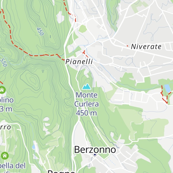 Map of Monte Curlera