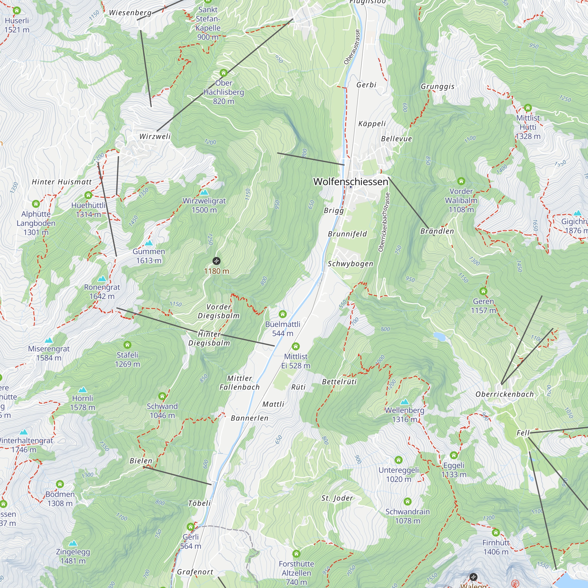 Bauernhaus Stegmatt map
