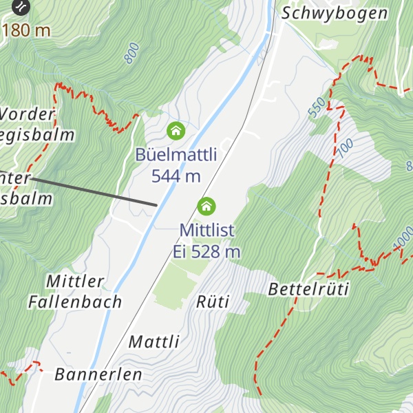 Map of Mittlist Ei