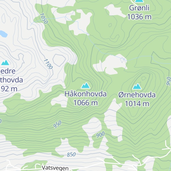 Map of Håkonhovda