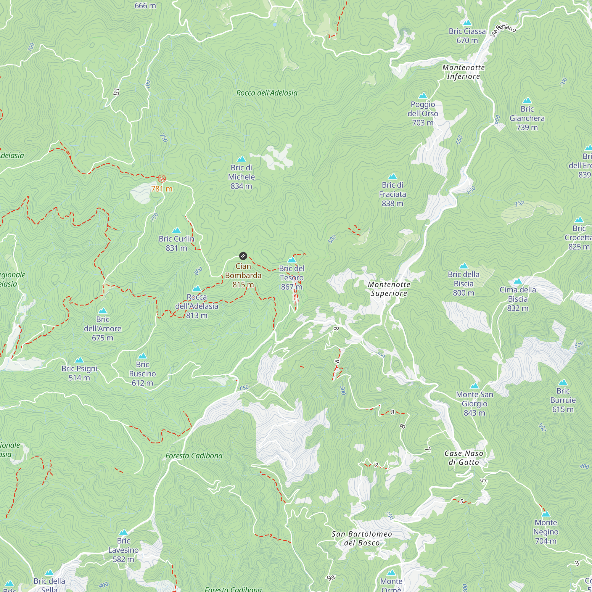 Rifugio Cascina Miera map