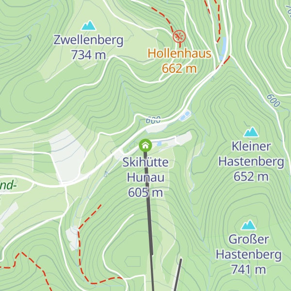 Map of Skihütte Hunau