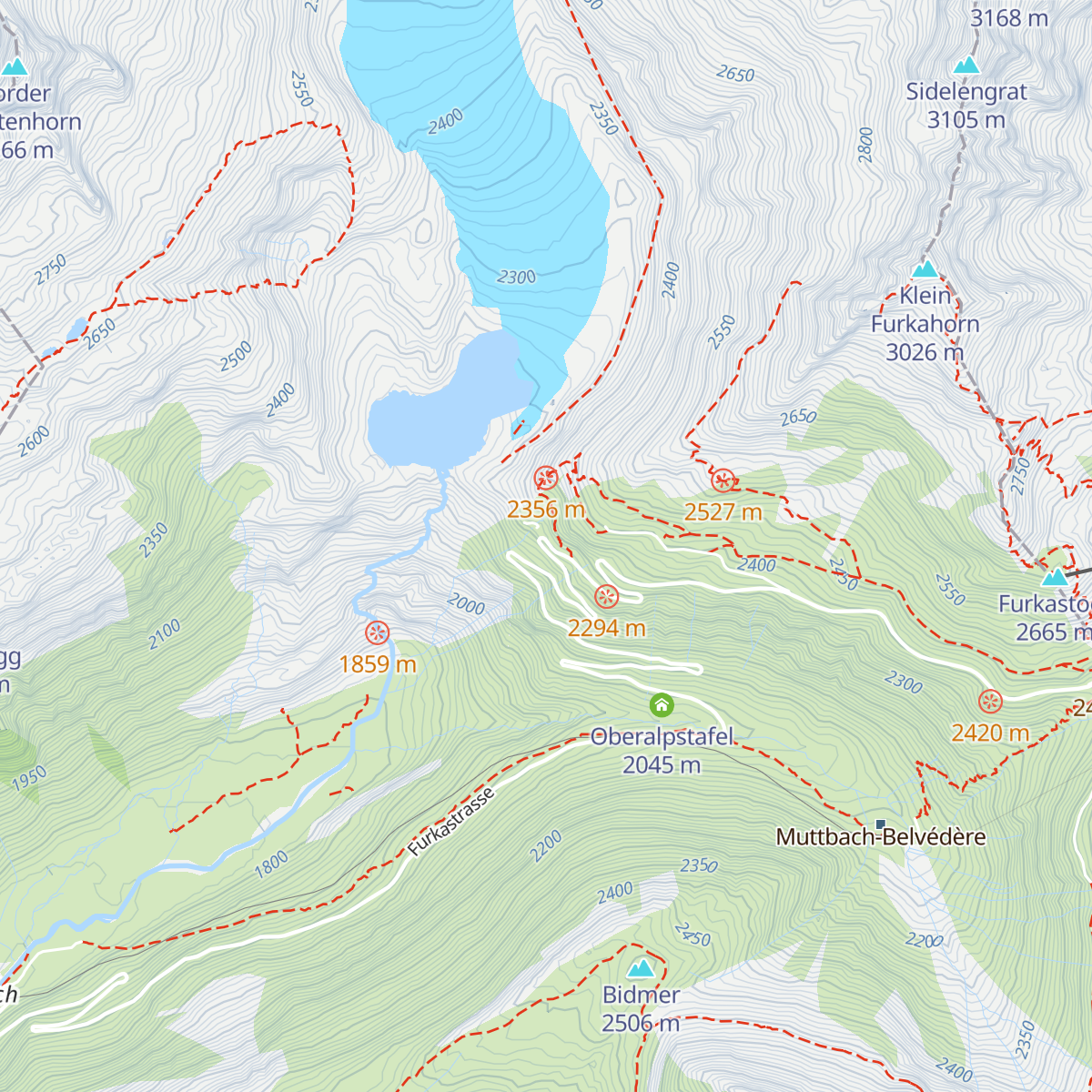 Belvedere map