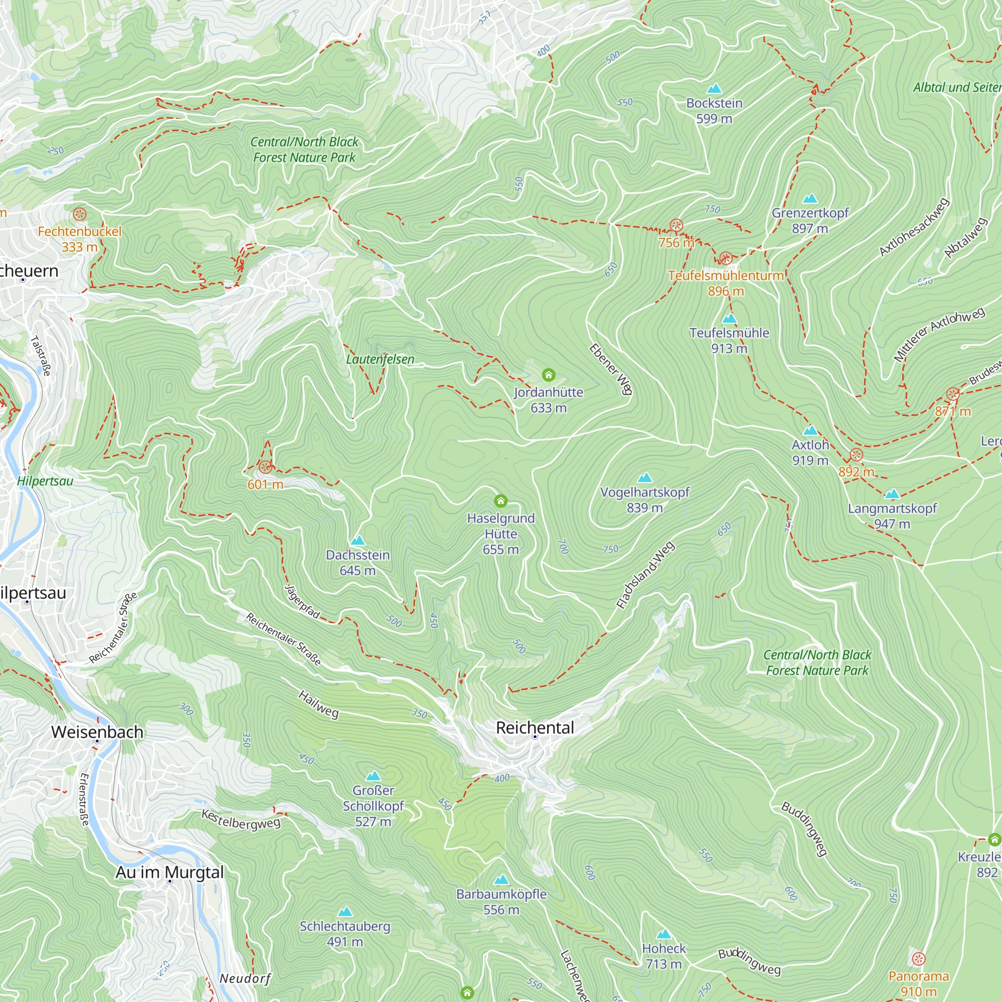 Haselgrund Hütte map