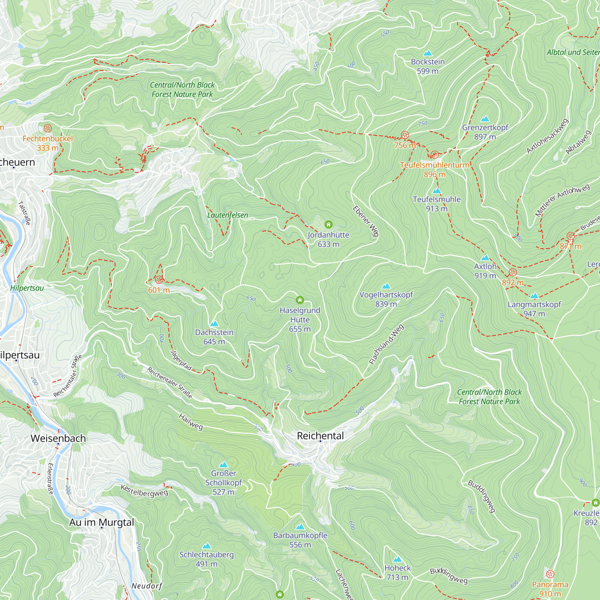 Haselgrund Hütte map
