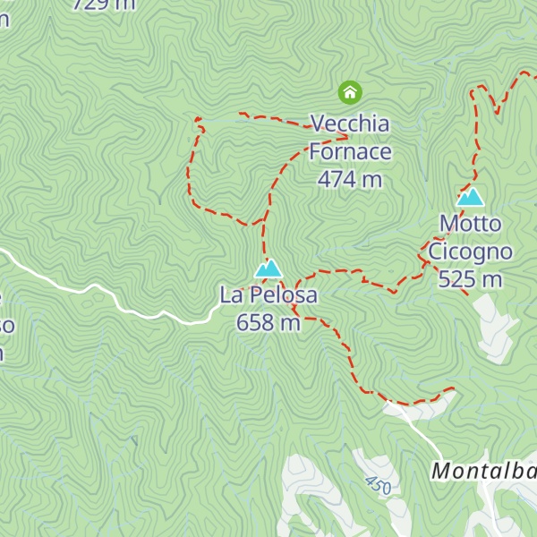 Map of La Pelosa