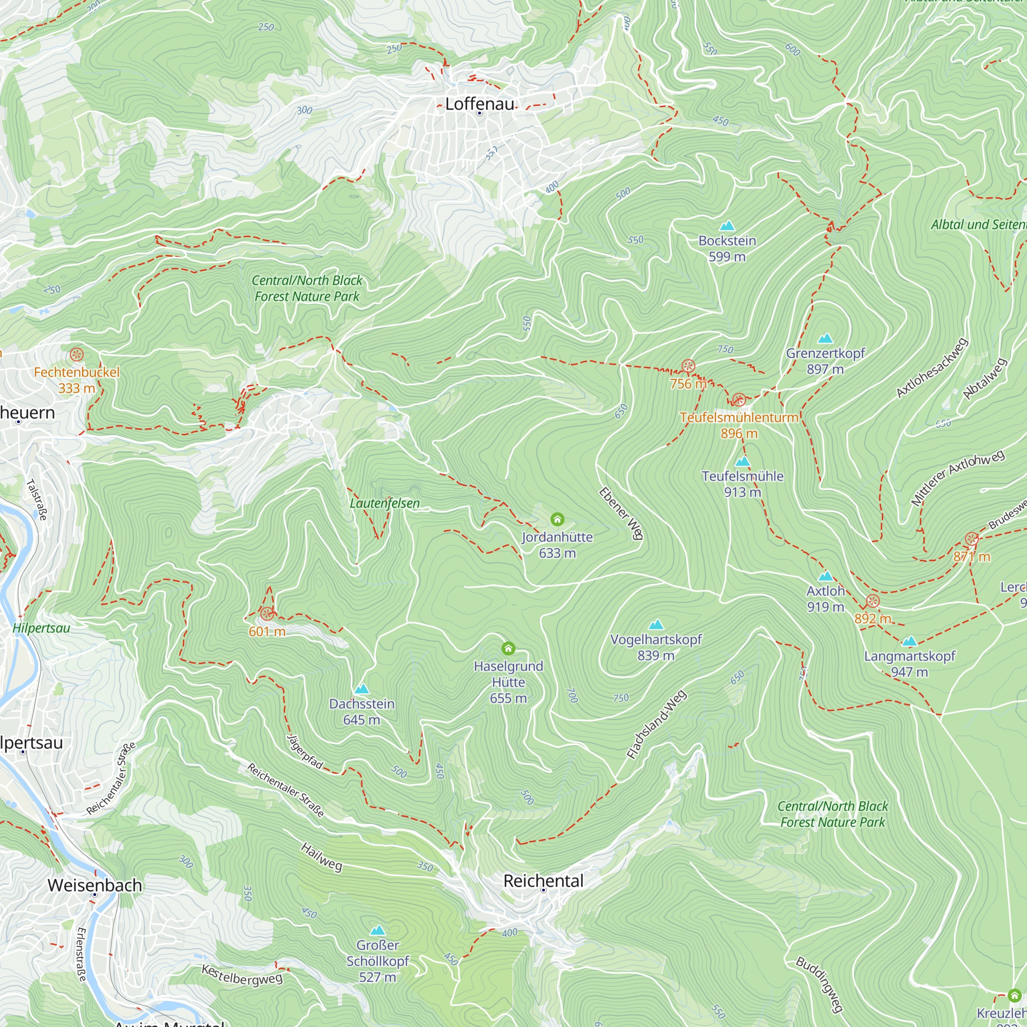 Ahornhütte map