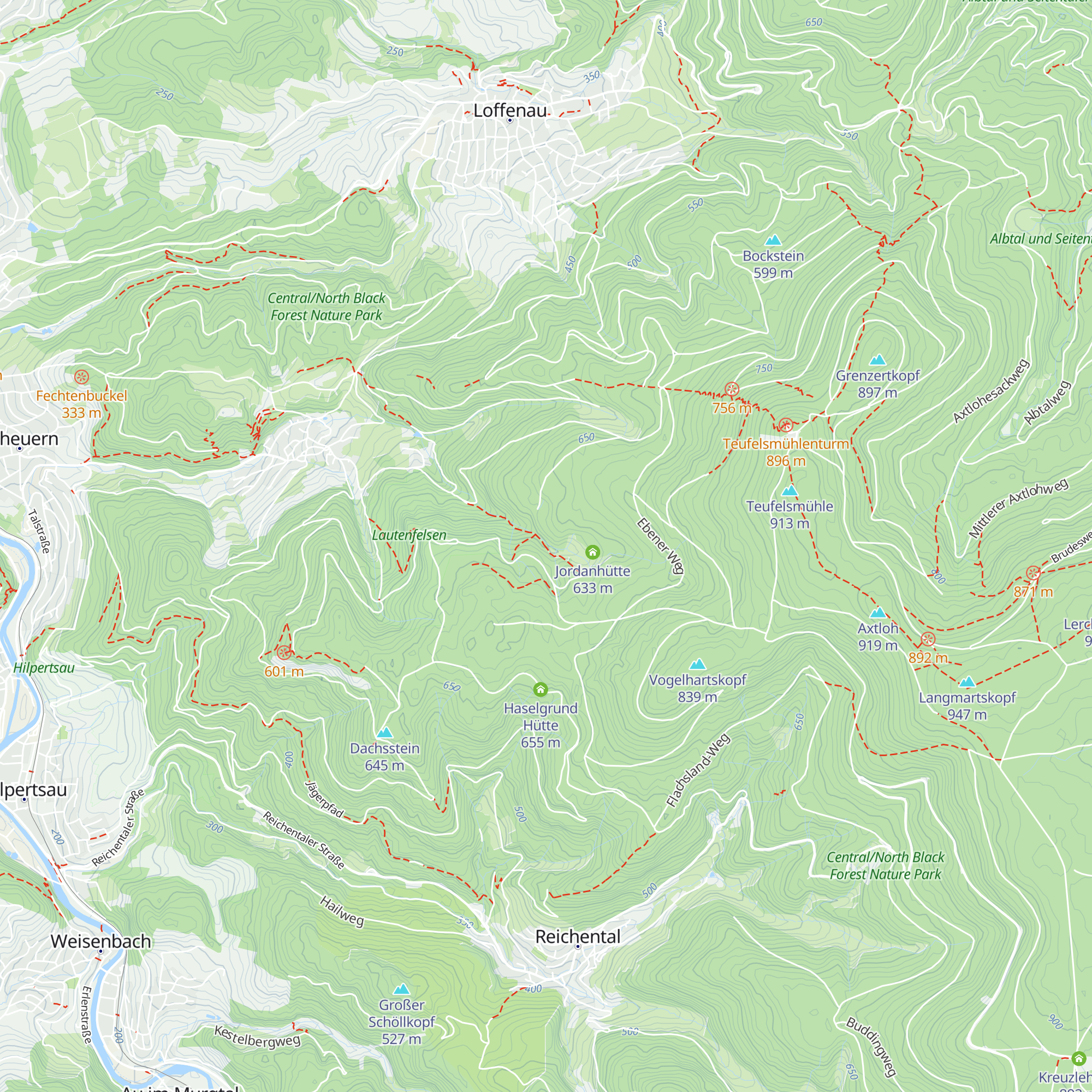 Ahornhütte map
