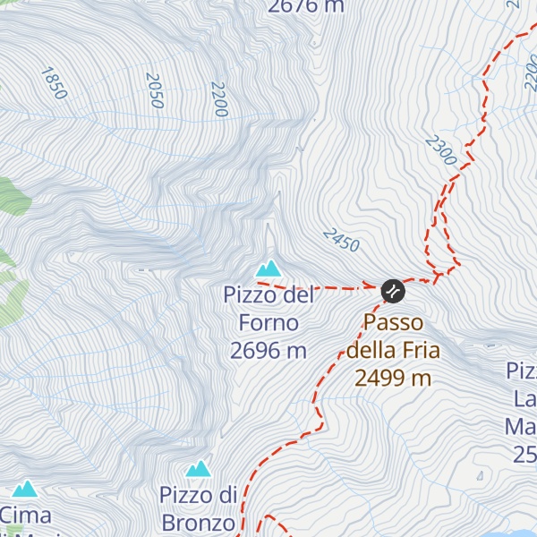 Map of Pizzo del Forno