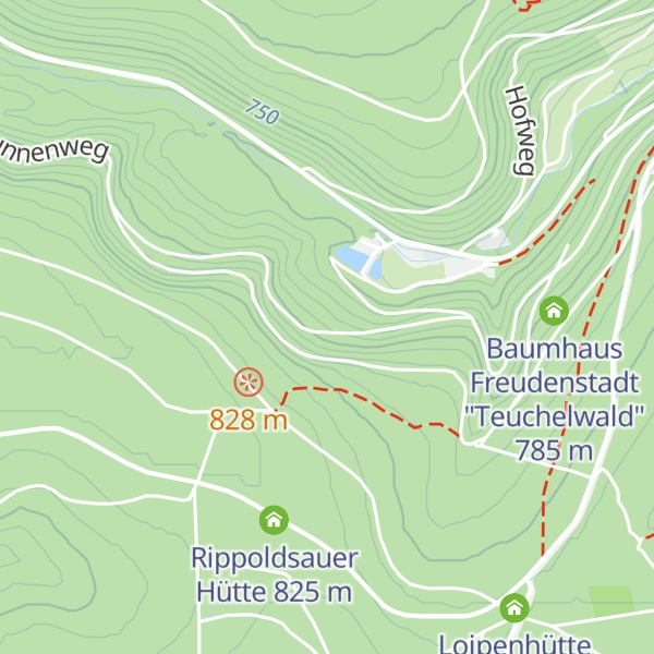 Map of Löwenbrunnen-Hütte