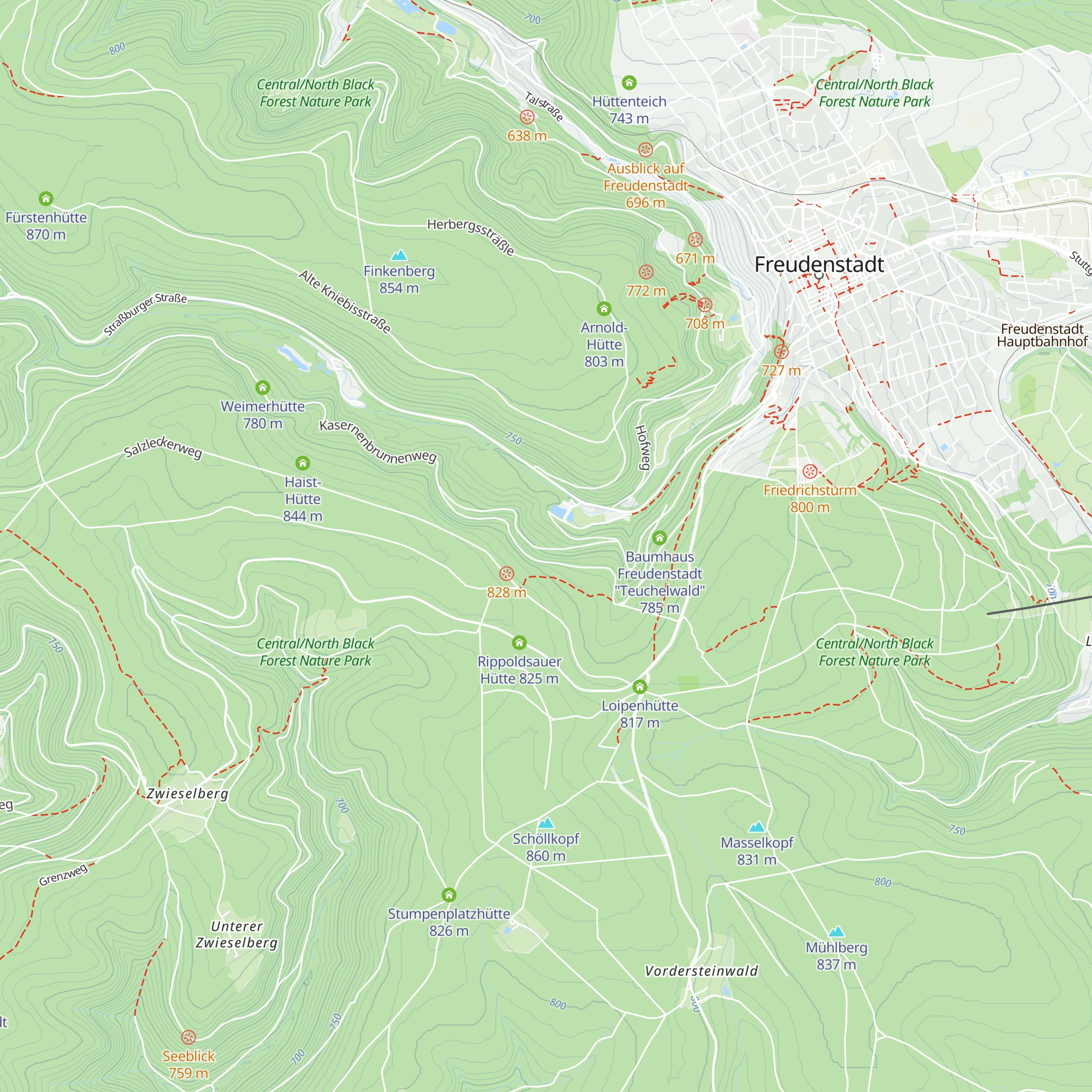 Löwenbrunnen-Hütte map