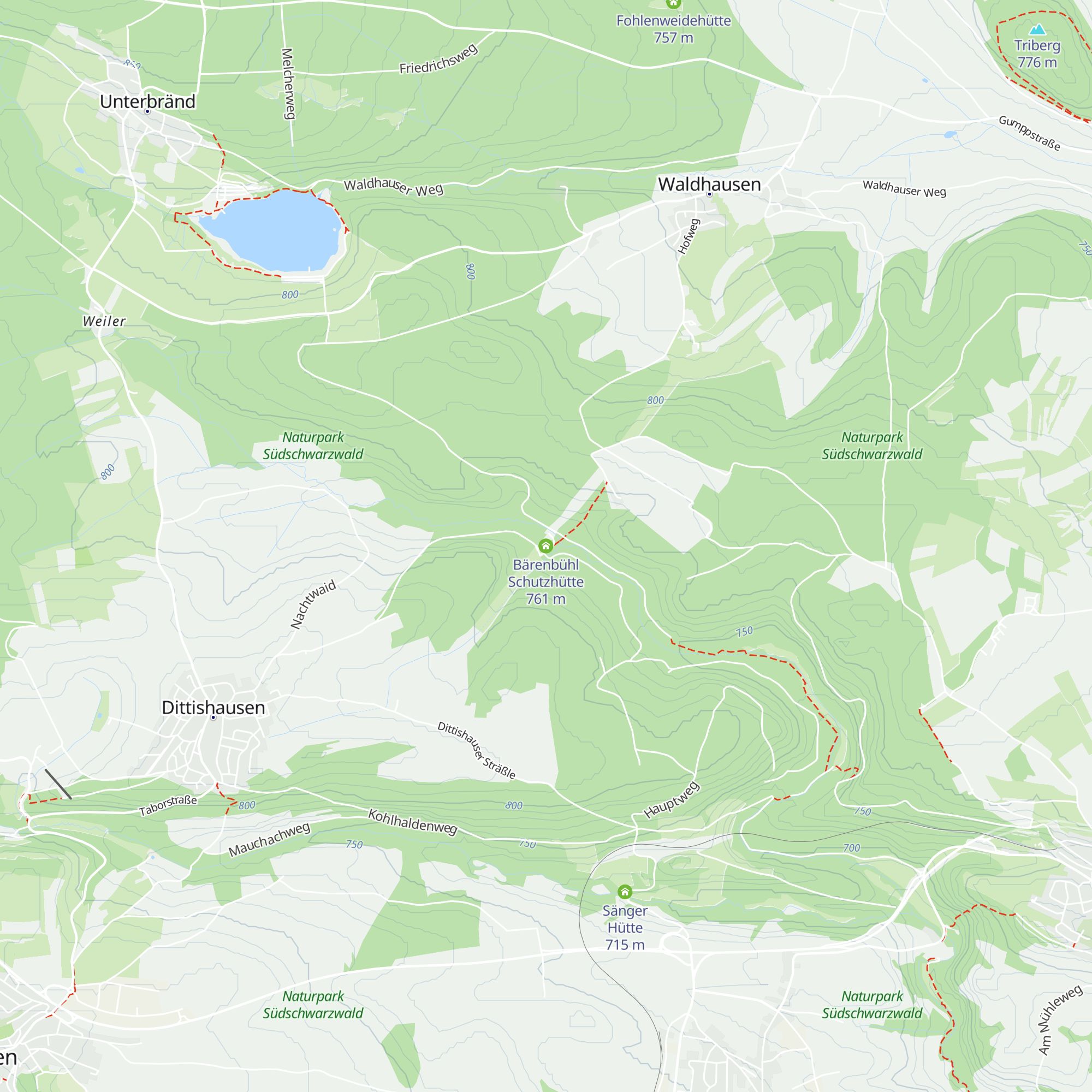 Bärenbühl Schutzhütte map