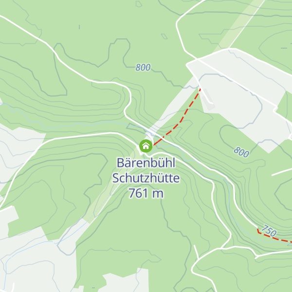 Map of Bärenbühl Schutzhütte