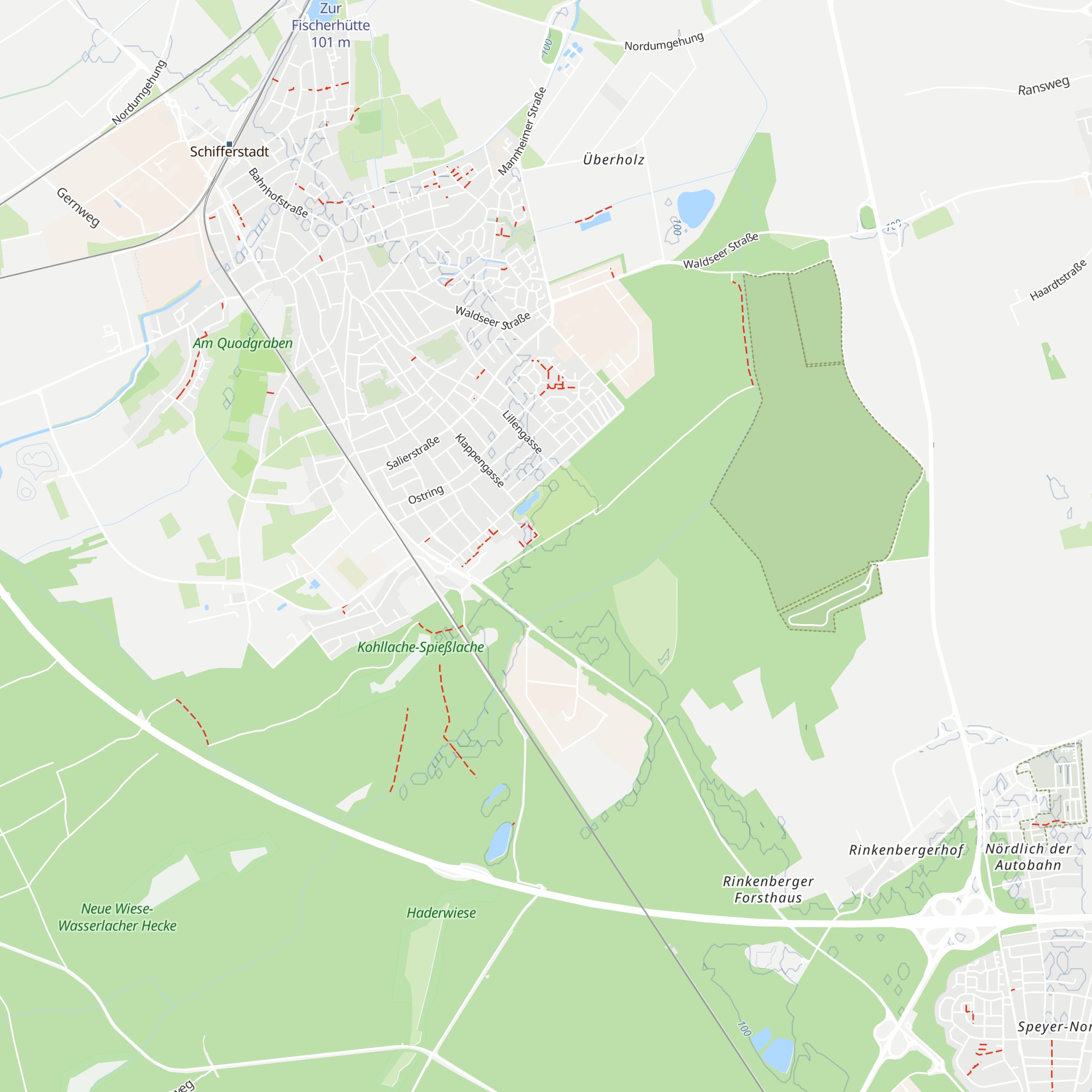 Pizzeria Zur Hundehütte Schifferstadt map