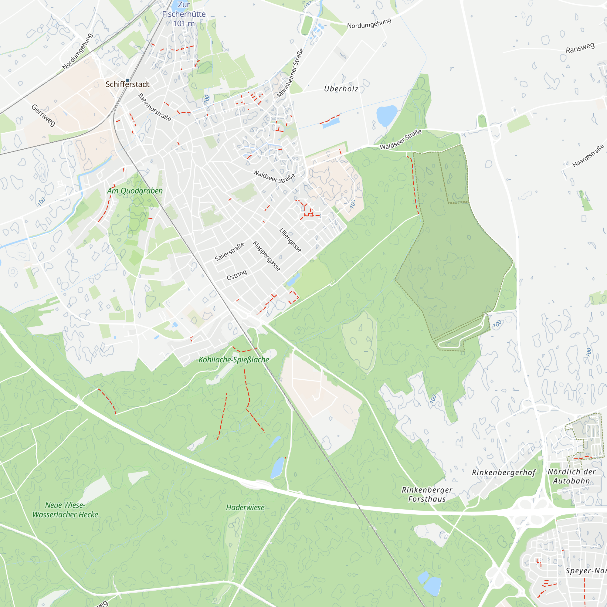 Pizzeria Zur Hundehütte Schifferstadt map