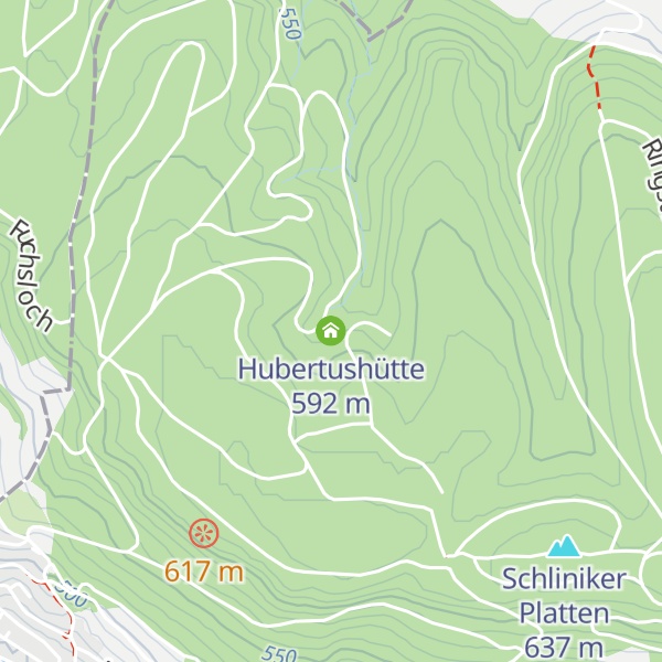 Map of Hubertushütte