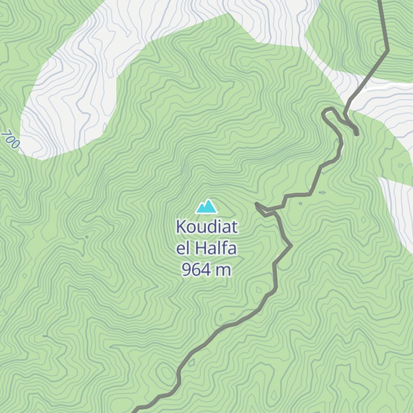 Map of Koudiat el Halfa