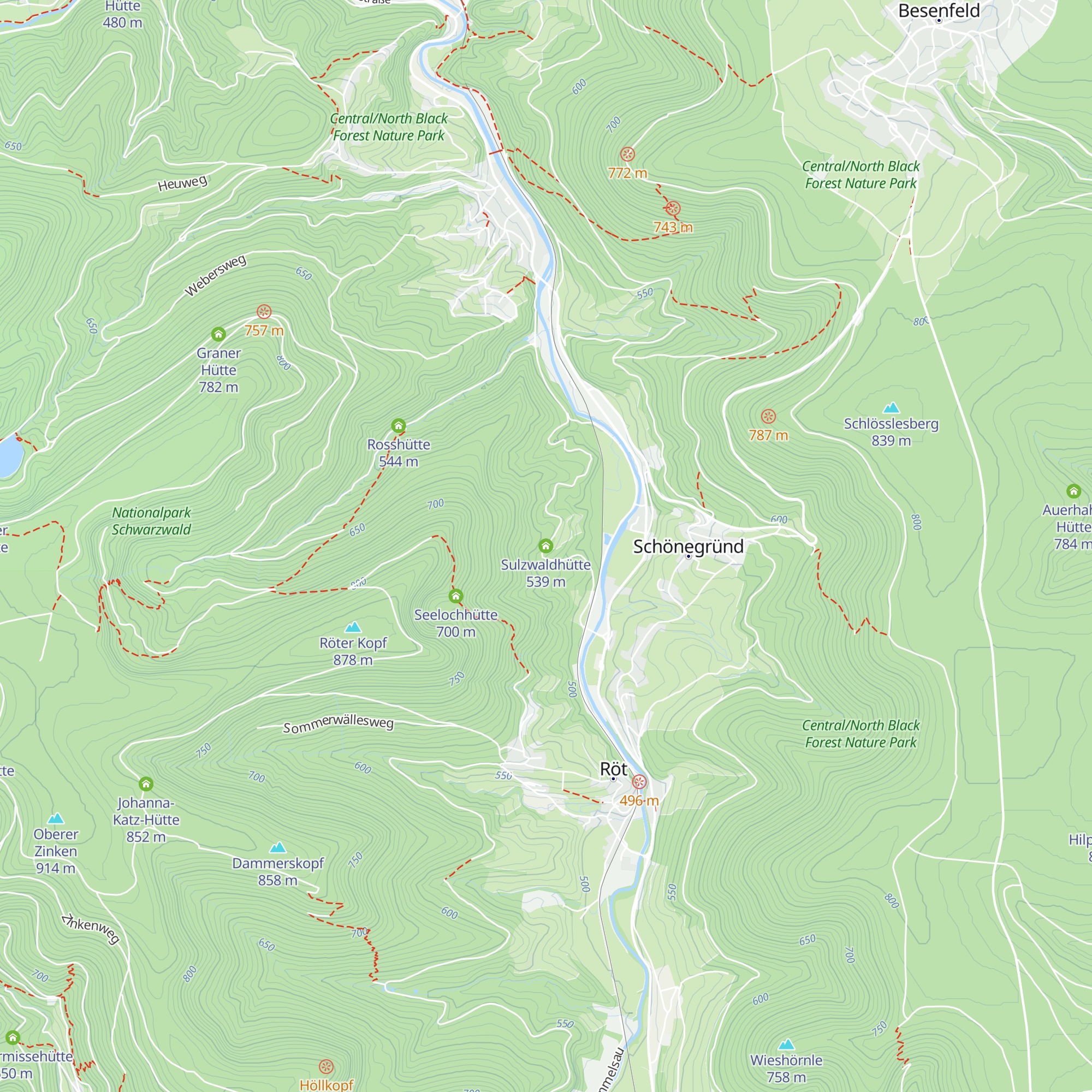 Sulzwaldhütte map
