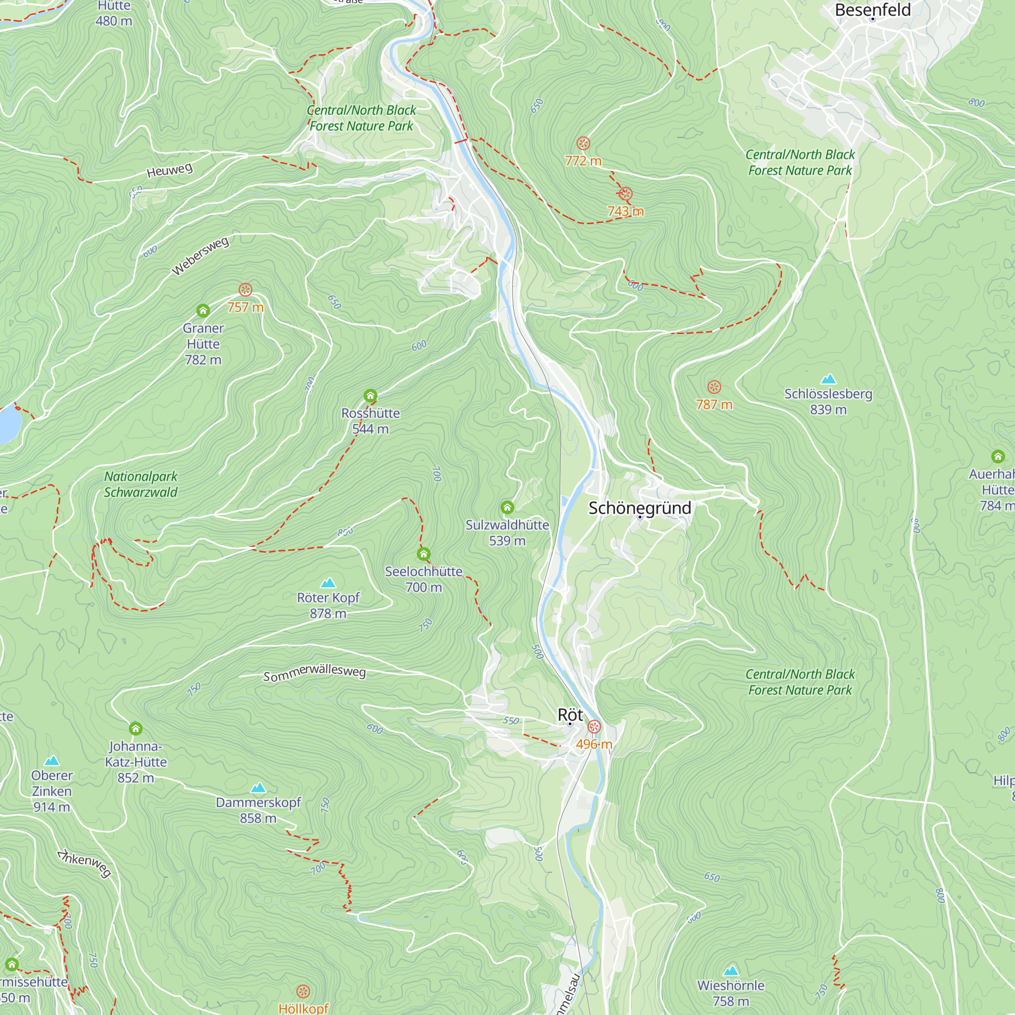 Sulzwaldhütte map