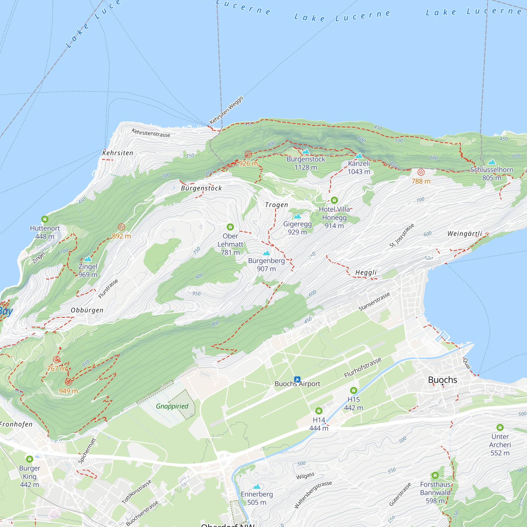 Hinter Egg map