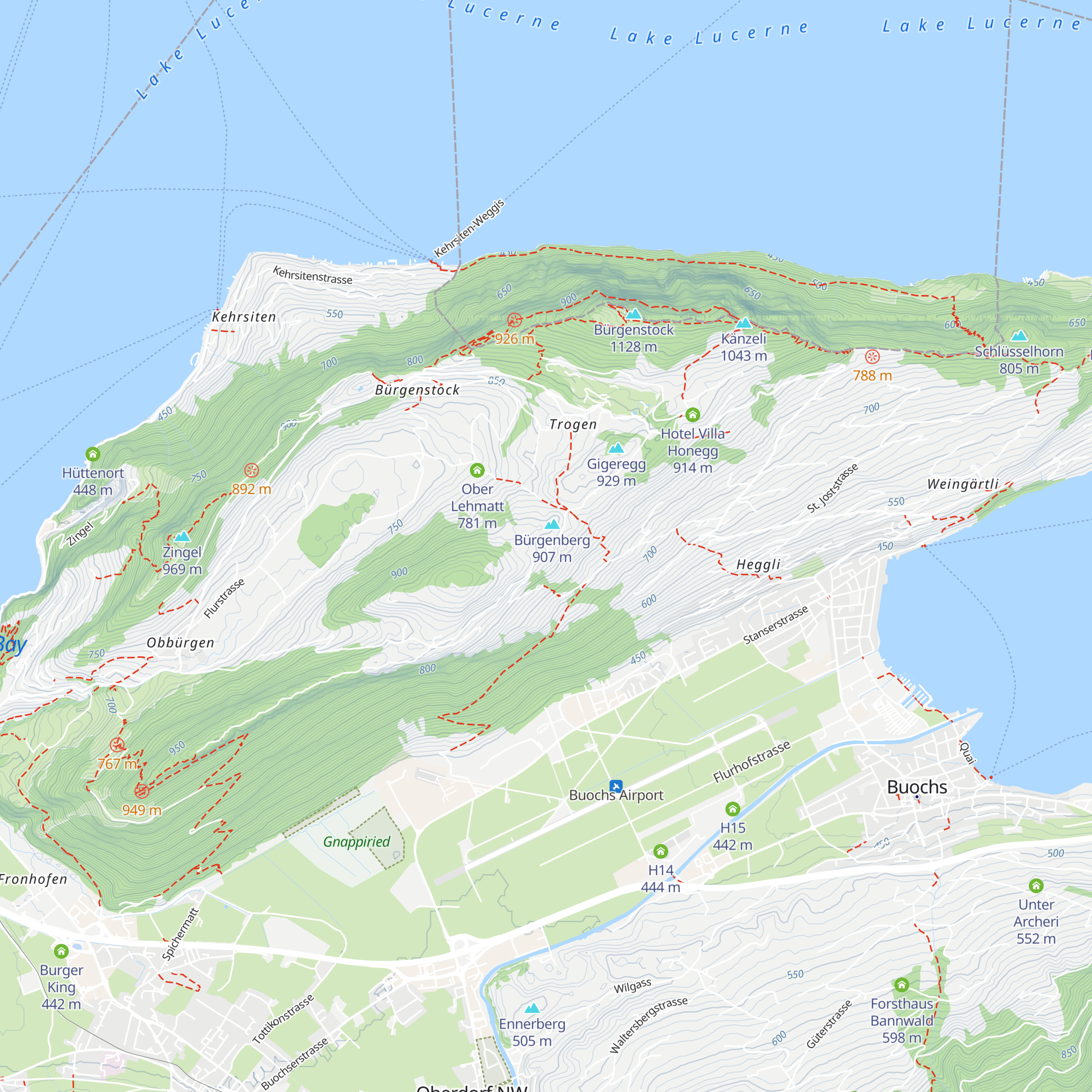 Hinter Egg map