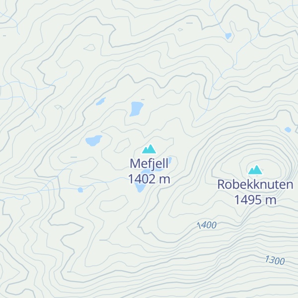 Map of Mefjell