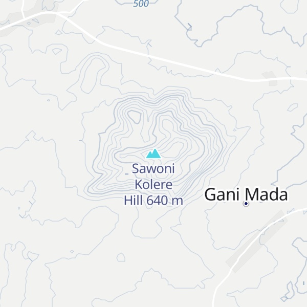 Map of Sawoni Kolere Hill